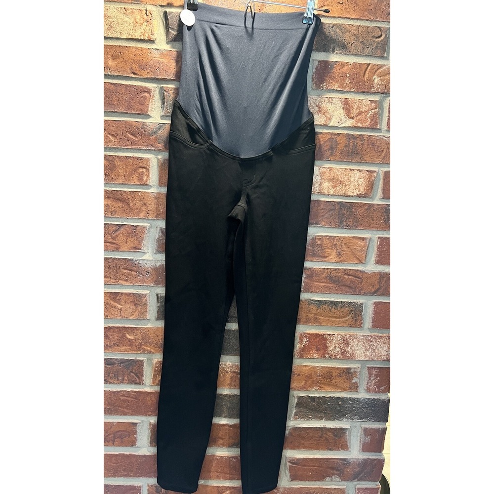 Spanx Leggings Womens S Mama Ankle Jean-ish Maternity Jeans Black